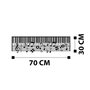 Wallity Piano - M121 Escultura de Pared de Metal Negra